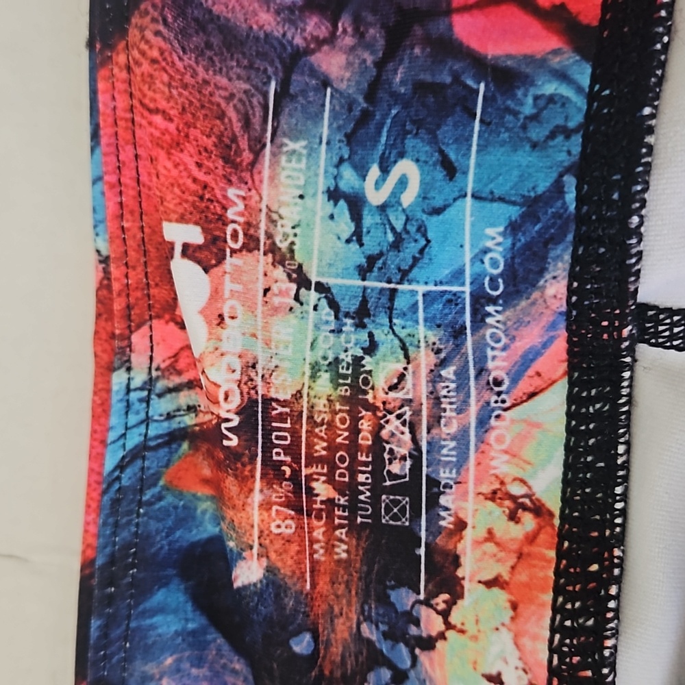 Wodbottom Color Splash Exercise Shorts,NWT, Small - Picture 6 of 7